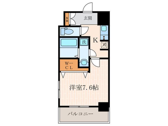 エクセルコート昭和通 -BRIGHT PLACEー(1K/14階)の間取り写真