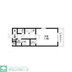 メゾンM&Y(1K/2階)の間取り写真