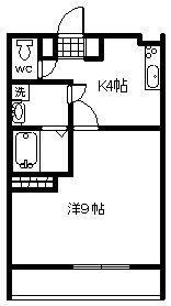 プチメゾン2001(1K/2階)の間取り写真