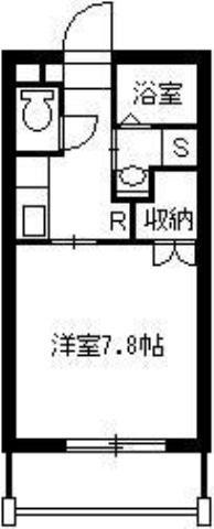 葉月館III(1K/5階)の間取り写真