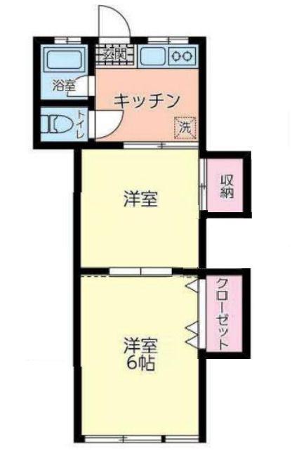 池袋寿荘(2K/1階)の間取り写真