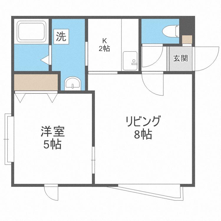 アルテア(1LDK/2階)の間取り写真