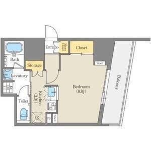 CORNES HOUSE NAGOYA(ワンルーム/9階)の間取り写真