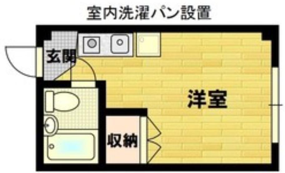 CASA沢ノ町(ワンルーム/3階)の間取り写真