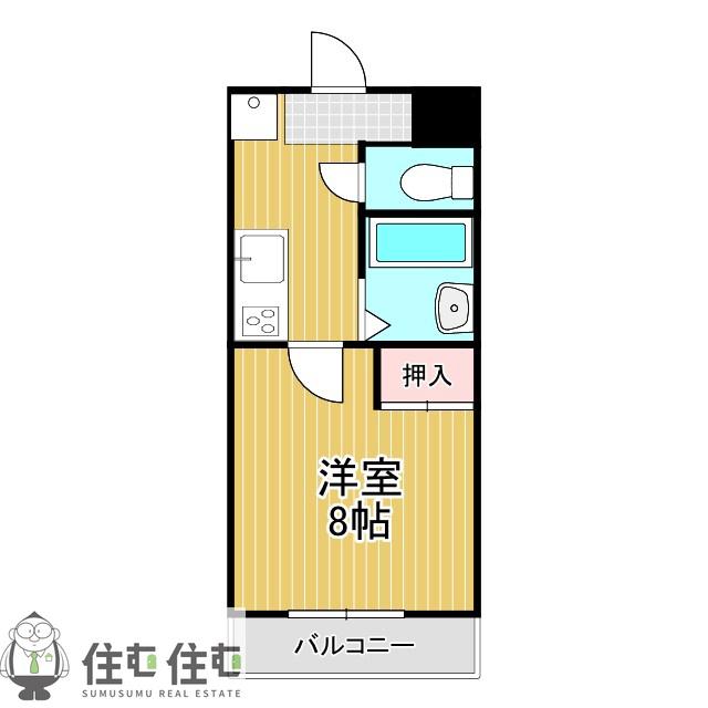 セントラルコートサイトウ(1K/3階)の間取り写真
