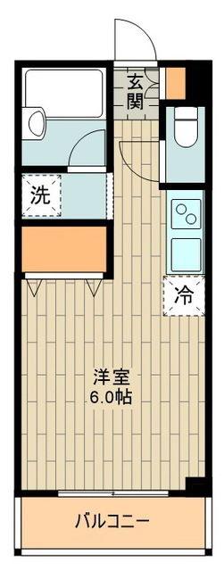 サンフォート(ワンルーム/1階)の間取り写真