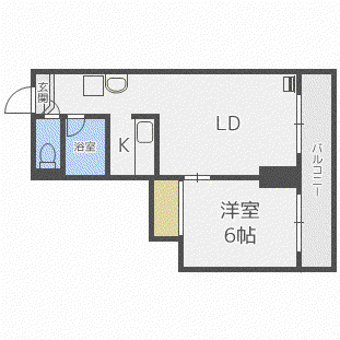 クリスタルファイブ(1LDK/3階)の間取り写真