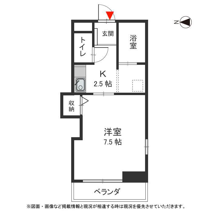 ツリービレッジ(1K/3階)の間取り写真