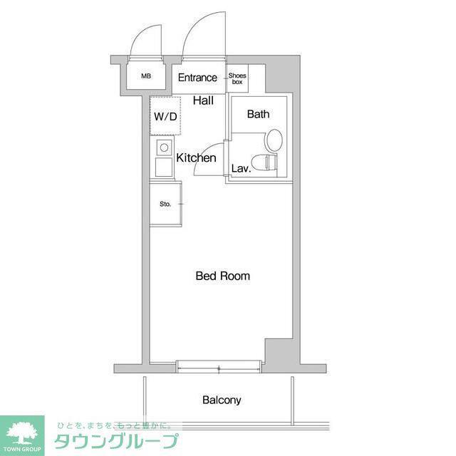 TS GARDEN鶴見(ワンルーム/3階)の間取り写真