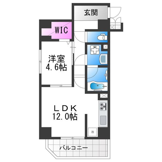 クラシスト播磨町(1LDK/5階)の間取り写真