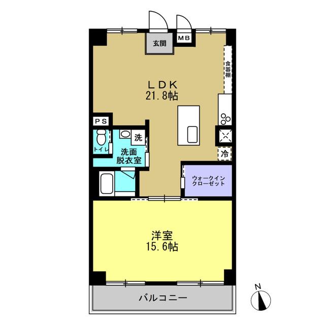 メゾン喜多見(1SLDK/2階)の間取り写真