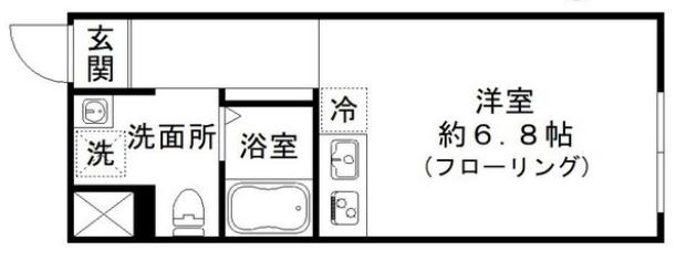 GRAVA SENZOKU(ワンルーム/3階)の間取り写真