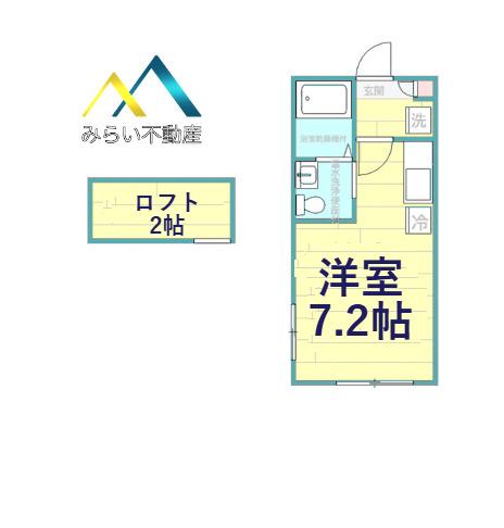 コスタ・コッレ桜木町(ワンルーム/1階)の間取り写真