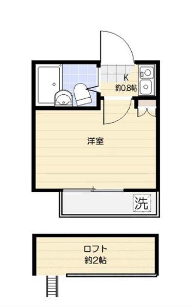 ゲヴァントハウス(1K/1階)の間取り写真