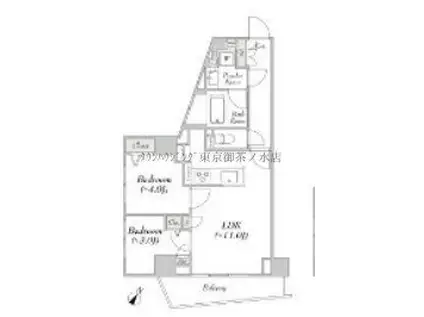 ルミーク文京千石(2LDK/4階)の間取り写真