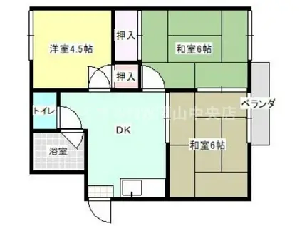 パークコーポA(3DK/2階)の間取り写真