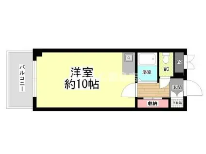 ジョイテル III(ワンルーム/4階)の間取り写真