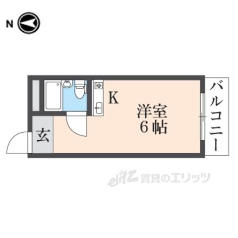 リヴェール王寺(ワンルーム/5階)の間取り写真
