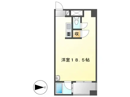 プリマヴェール名駅シュール(ワンルーム/3階)の間取り写真