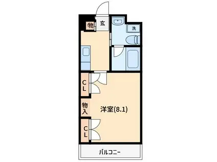 COOPハウス未来館(1K/5階)の間取り写真