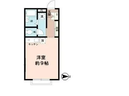 パークヒル(ワンルーム/1階)の間取り写真