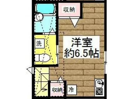 ARK MUSAKO(ワンルーム/2階)の間取り写真