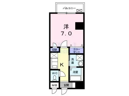 イル・コンソラーレ(1K/5階)の間取り写真