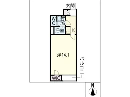 レオネクストM 津島(1K/1階)の間取り写真