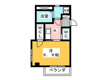 GRAND SOLEIL(1K/3階)の間取り写真