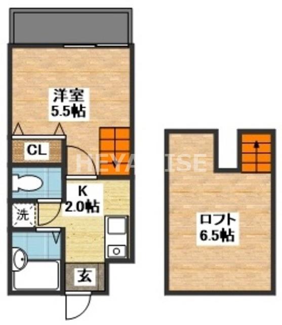 リーガル栄田(1K/1階)の間取り写真