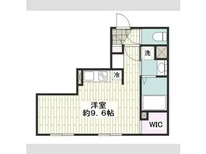 LUORE名古屋駅ノース(ワンルーム/1階)の間取り写真