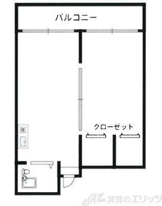 王仏マンション(1LDK/3階)の間取り写真