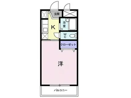 さくらそう 上野(1K/4階)の間取り写真