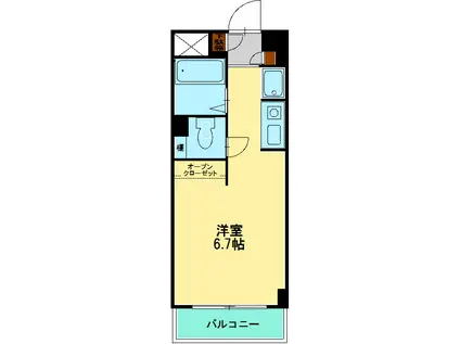 柳町新田ビル(ワンルーム/4階)の間取り写真