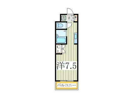 ザ・ネモト(ワンルーム/2階)の間取り写真