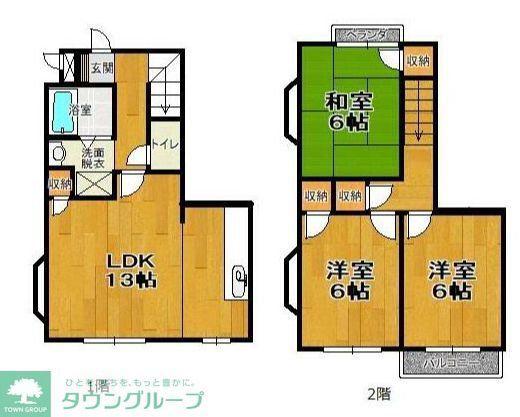 カサヴェールT&MY(3LDK/1階)の間取り写真