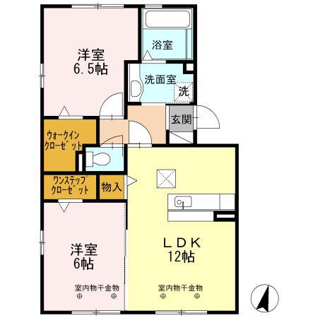 フォレストパーク(2LDK/1階)の間取り写真