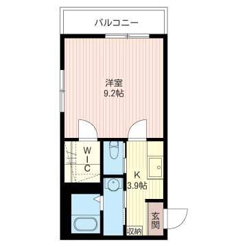 べレオ小茂根(1K/1階)の間取り写真