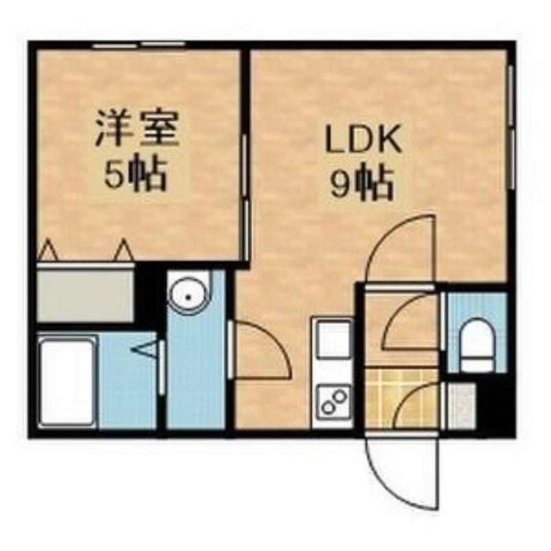 プルメリア栄通(1LDK/2階)の間取り写真