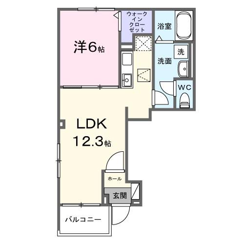 JR東海道本線 鴨宮駅 徒歩20分 3階建 新築(1LDK/1階)の間取り写真