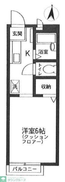 アドレイション(1K/2階)の間取り写真