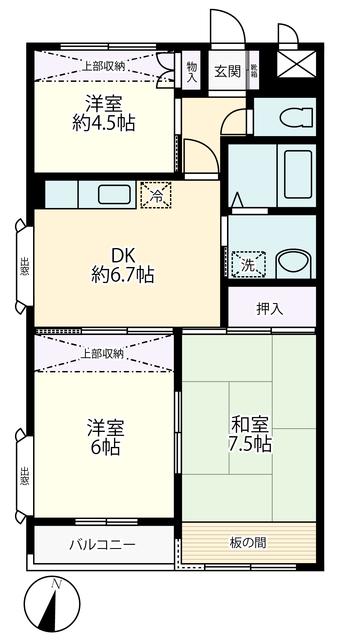 グリーンヒル102(3DK/3階)の間取り写真