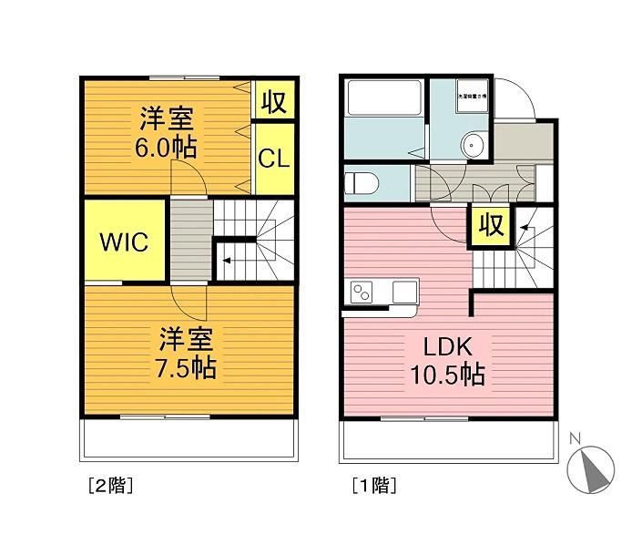 PARK MAISON(2LDK/1階)の間取り写真