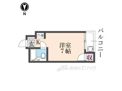 プレアール上神田(ワンルーム/3階)の間取り写真