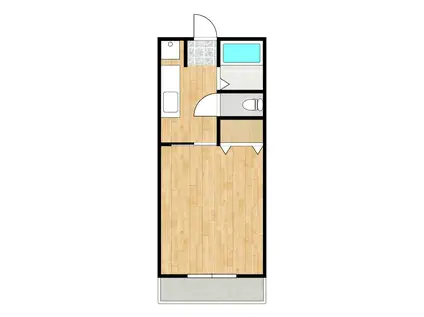 チェリーハイム笛木B(1K/2階)の間取り写真