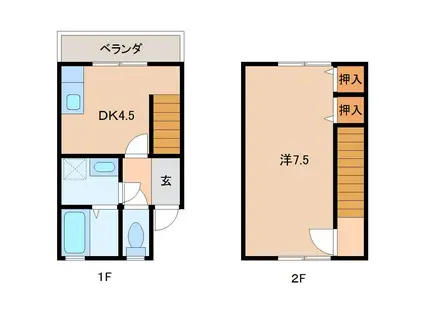 マイハウス大塚(1DK/1階)の間取り写真