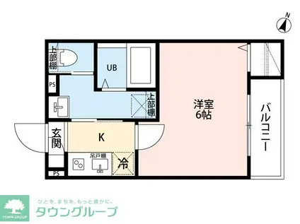 ROBOT HOME 南与野(1K/1階)の間取り写真