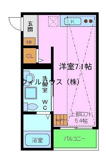 OBS堺(ワンルーム/1階)の間取り写真