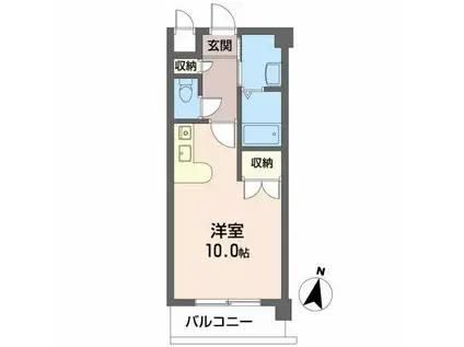 ロイヤル・セフィラ(ワンルーム/1階)の間取り写真