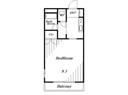 ベルメゾン松波(1K/5階)の間取り写真